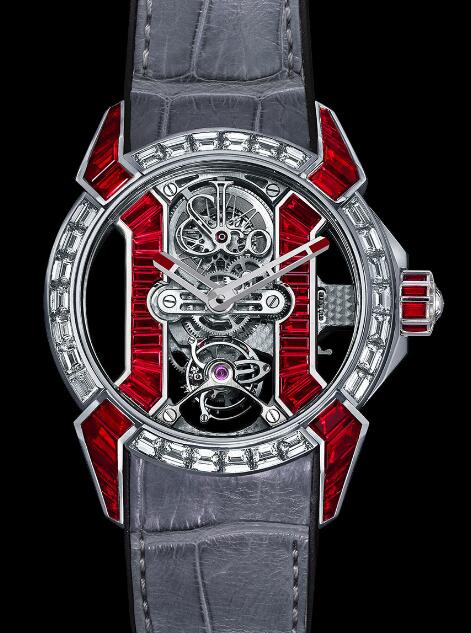 Review Jacob & Co Epic X Tourbillon White Gold Rubies EX500.30.BD.BR.A Replica watch - Click Image to Close